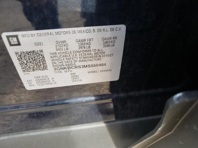 Photo 10 from auction – 2021 CHEVROLET BLAZER 2LT with VIN 3GNKBCRS3MS550484