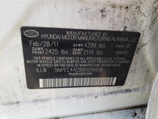 Photo 10 from auction – 2011 HYUNDAI SONATA SE with VIN 5NPEC4AC9BH256656