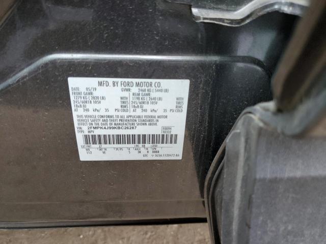 Photo 10 from auction – 2019 FORD EDGE SEL with VIN 2FMPK4J99KBC26287