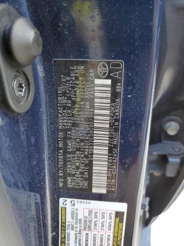 Photo 10 from auction – 2008 TOYOTA COROLLA CE with VIN 2T1BR32E58C907904