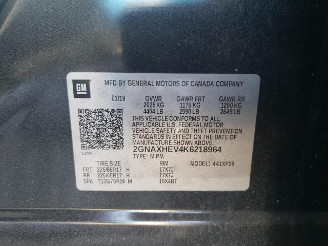 Photo 10 from auction – 2019 CHEVROLET EQUINOX LS with VIN 2GNAXHEV4K6218964