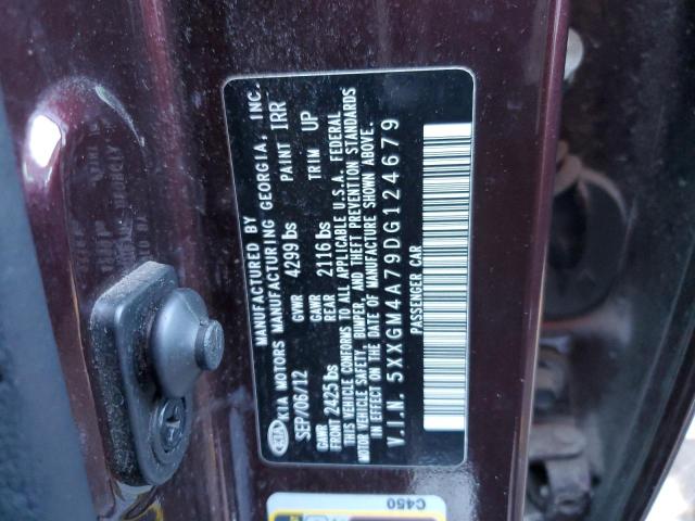 Photo 10 from auction – 2013 KIA OPTIMA LX with VIN 5XXGM4A79DG124679