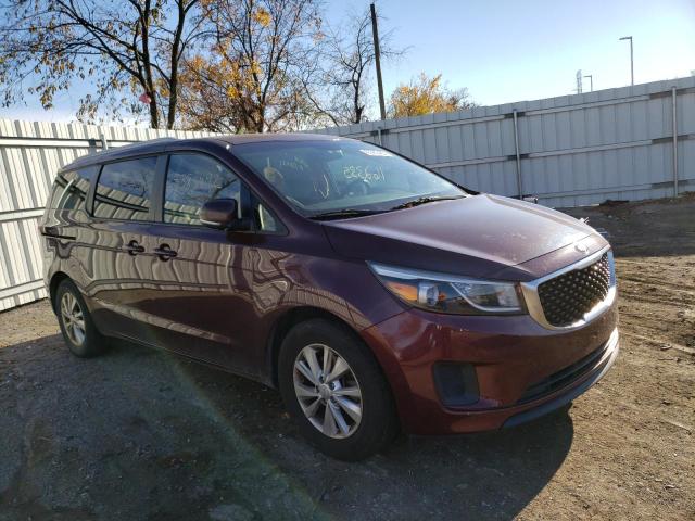 KIA SEDONA LX 2015 with VIN KNDMB5C19F6018242 - Photo from auction