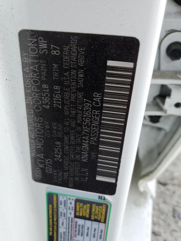 Photo 10 from auction – 2015 KIA OPTIMA LX with VIN KNAGM4A7XF5616397