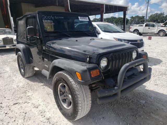 JEEP WRANGLER X 2004 with VIN 1J4FA39S94P729635 - Photo from auction