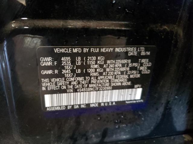 Photo 10 from auction – 2015 SUBARU OUTBACK 2. with VIN 4S4BSBNC7F3230980