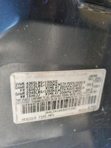 Photo 10 from auction – 2003 MITSUBISHI OUTLANDER with VIN JA4LZ41G43U071540