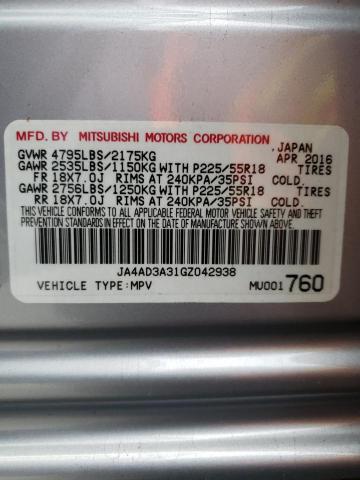 Photo 10 from auction – 2016 MITSUBISHI OUTLANDER with VIN JA4AD3A31GZ042938
