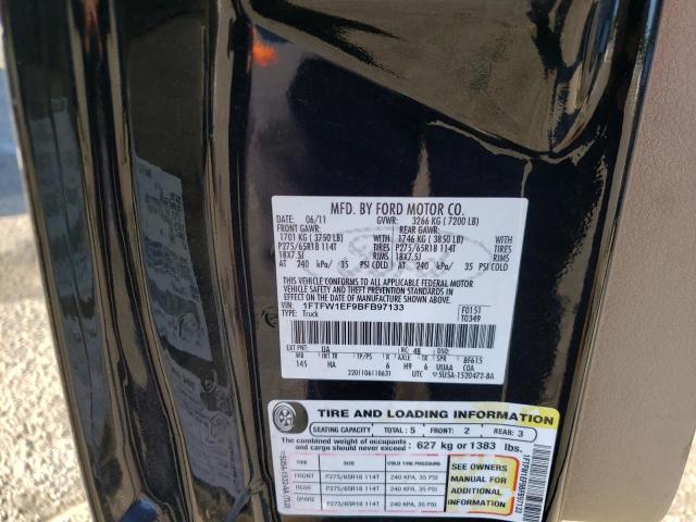 Photo 10 from auction – 2011 FORD F150 SUPER with VIN 1FTFW1EF9BFB97133