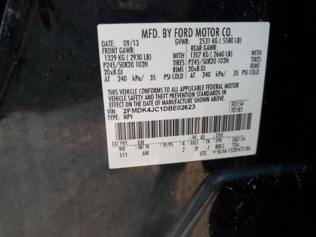 Photo 10 from auction – 2013 FORD EDGE SEL with VIN 2FMDK4JC1DBE02623