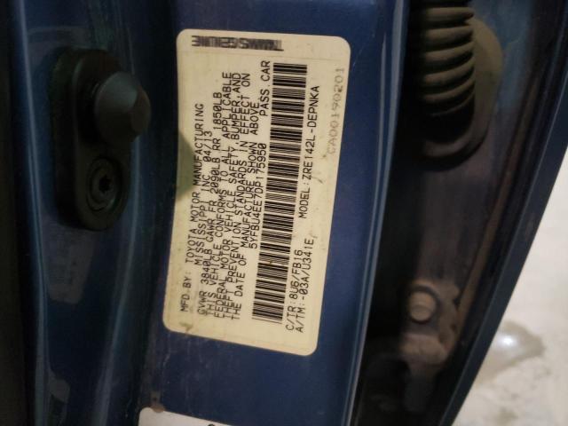 Photo 10 from auction – 2013 TOYOTA COROLLA BA with VIN 5YFBU4EE7DP175950