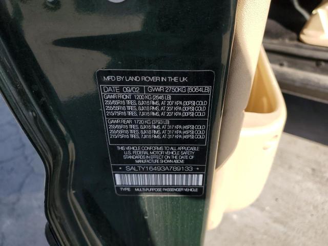 Photo 10 from auction – 2003 LAND ROVER DISCOVERY with VIN SALTY16493A789133