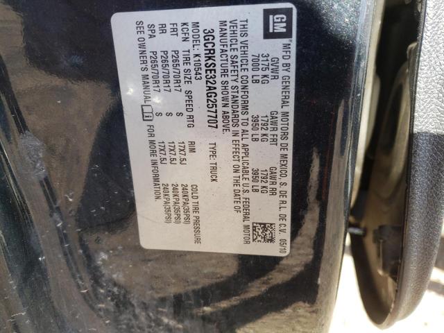 Photo 10 from auction – 2010 CHEVROLET SILVERADO with VIN 3GCRKSE32AG257707