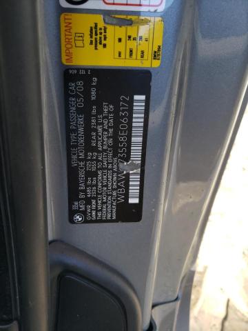 Photo 10 from auction – 2008 BMW 335 XI with VIN WBAWC73558E063172
