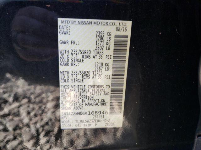 Photo 10 from auction – 2016 NISSAN MURANO S with VIN 5N1AZ2MH0GN168946