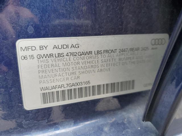 Photo 10 from auction – 2016 AUDI A4 PREMIUM with VIN WAUAFAFL7GA003165