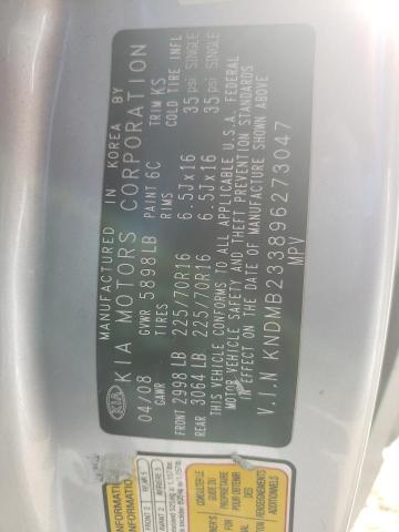 Photo 10 from auction – 2009 KIA SEDONA EX with VIN KNDMB233896273047