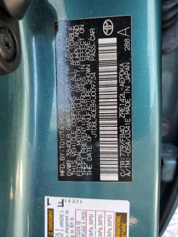 Photo 10 from auction – 2009 TOYOTA COROLLA BA with VIN JTDBL40E89J009734