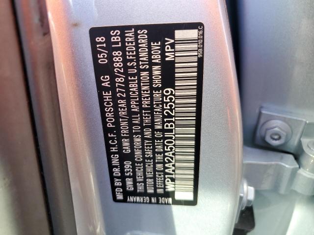 Photo 10 from auction – 2018 PORSCHE MACAN with VIN WP1AA2A50JLB12559