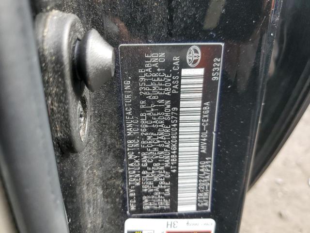 Photo 10 from auction – 2008 TOYOTA CAMRY HYBR with VIN 4T1BB46K08U045779