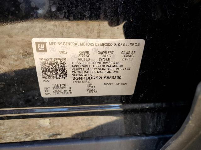 Photo 10 from auction – 2020 CHEVROLET BLAZER 3LT with VIN 3GNKBDRS2LS556300