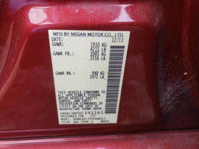 Photo 10 from auction – 2014 NISSAN ALTIMA 2.5 with VIN 1N4AL3AP5EC191161