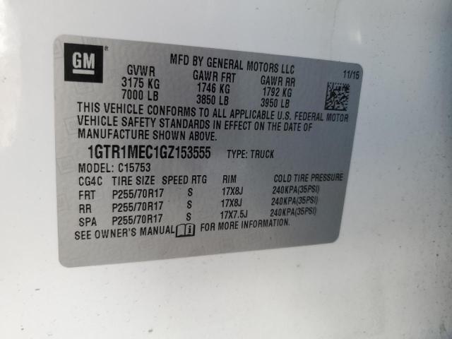 Photo 10 from auction – 2016 GMC SIERRA C15 with VIN 1GTR1MEC1GZ153555