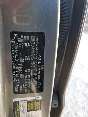 Photo 10 from auction – 2015 KIA SOUL with VIN KNDJN2A2XF7142504
