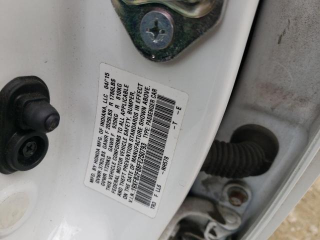 Photo 10 from auction – 2015 HONDA CIVIC EX with VIN 19XFB2F88FE250793