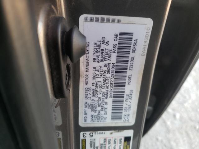 Photo 10 from auction – 2007 TOYOTA COROLLA CE with VIN 1NXBR30E27Z831994