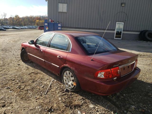 Photo 3 from auction – 2005 KIA OPTIMA LX with VIN KNAGD126555415526