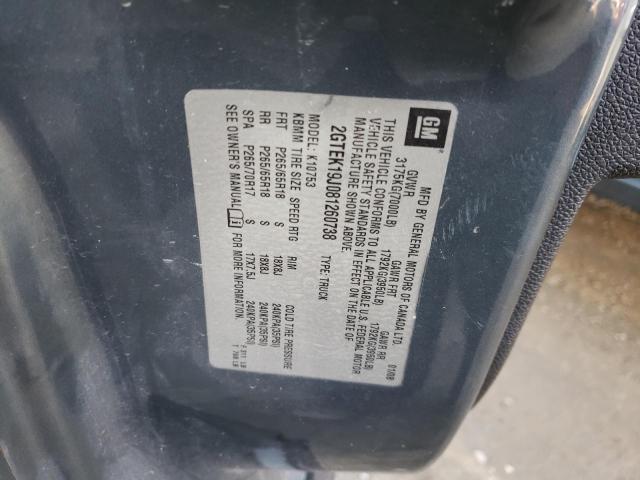 Photo 10 from auction – 2008 GMC SIERRA K15 with VIN 2GTEK19J081260738