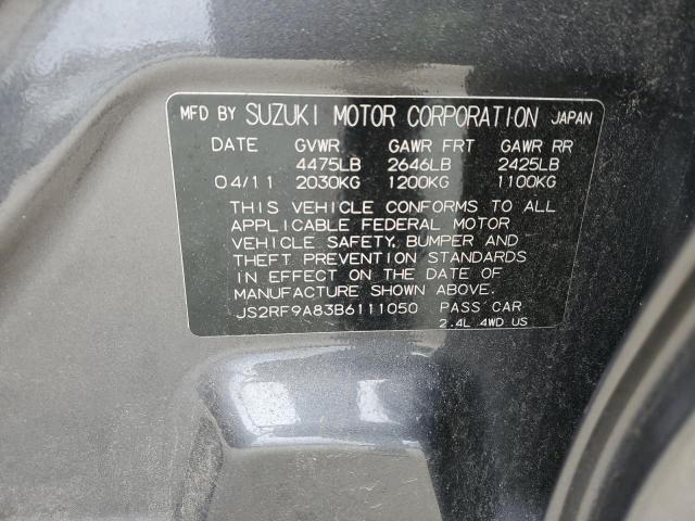 Photo 10 from auction – 2011 SUZUKI KIZASHI SP with VIN JS2RF9A83B6111050