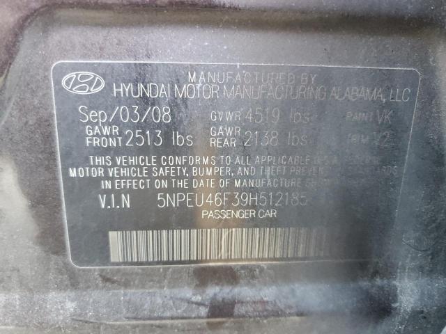 Photo 10 from auction – 2009 HYUNDAI SONATA SE with VIN 5NPEU46F39H512185