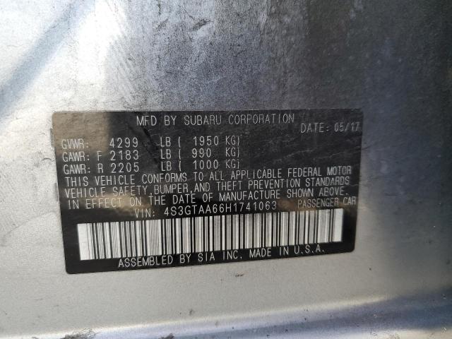 Photo 10 from auction – 2017 SUBARU IMPREZA with VIN 4S3GTAA66H1741063