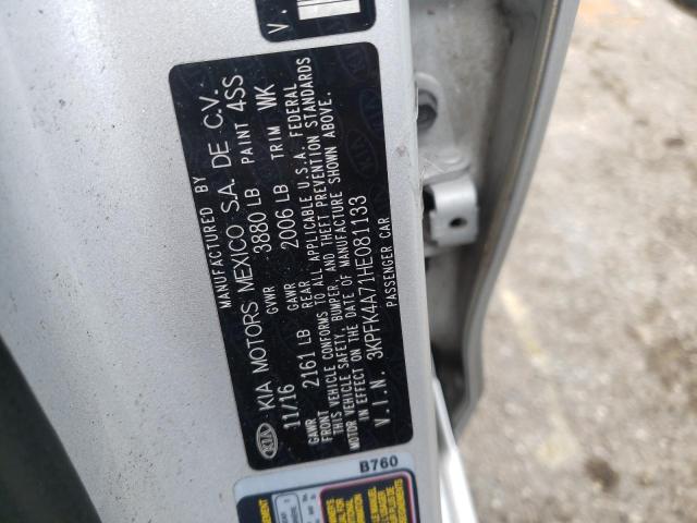 Photo 10 from auction – 2017 KIA FORTE LX with VIN 3KPFK4A71HE081133