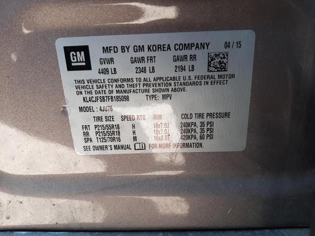 Photo 10 from auction – 2015 BUICK ENCORE CON with VIN KL4CJFSB7FB185098
