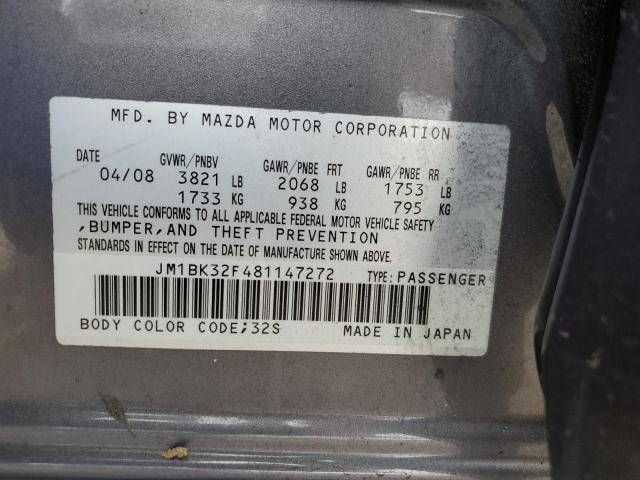 Photo 10 from auction – 2008 MAZDA 3 I with VIN JM1BK32F481147272