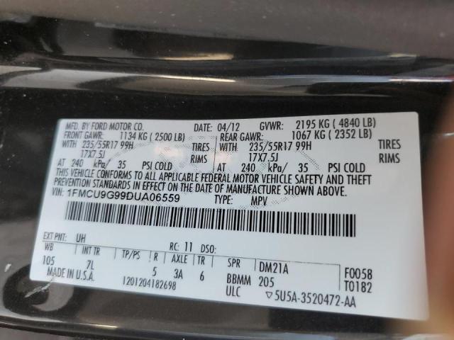 Photo 10 from auction – 2013 FORD ESCAPE SE with VIN 1FMCU9G99DUA06559