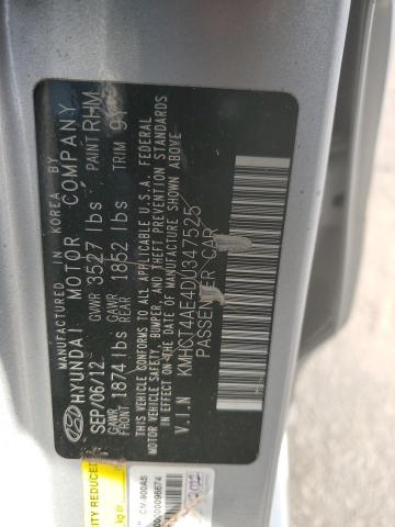 Photo 10 from auction – 2013 HYUNDAI ACCENT GLS with VIN KMHCT4AE4DU347525