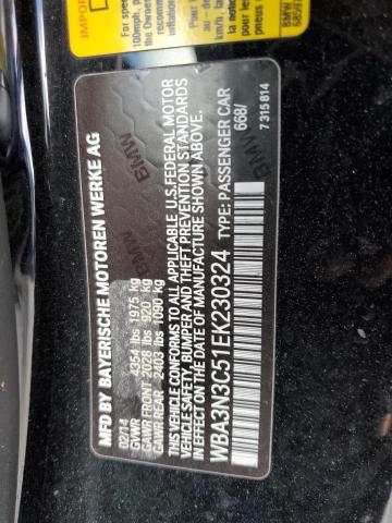 Photo 10 from auction – 2014 BMW 428 I with VIN WBA3N3C51EK230324