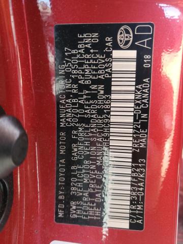 Photo 10 from auction – 2017 TOYOTA COROLLA L with VIN 2T1BURHE9HC921863