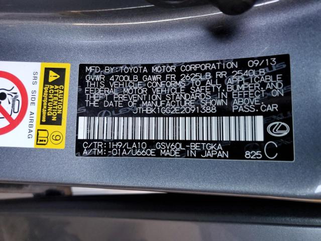 Photo 10 from auction – 2014 LEXUS ES 350 with VIN JTHBK1GG2E2091388