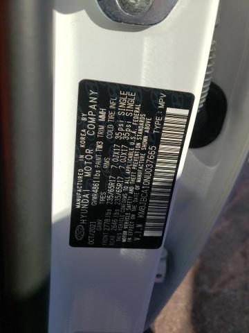 Photo 10 from auction – 2022 HYUNDAI TUCSON BLU with VIN KM8JBCA10NU037665