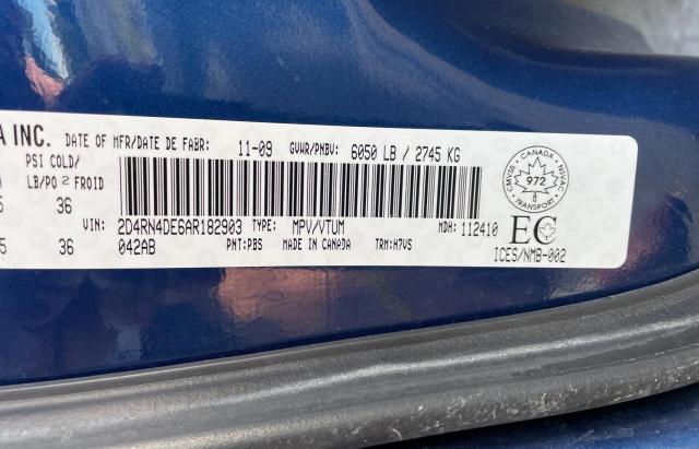 Photo 10 from auction – 2010 DODGE GRAND CARA with VIN 2D4RN4DE6AR182903