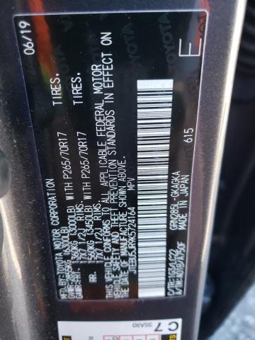 Photo 10 from auction – 2019 TOYOTA 4RUNNER SR with VIN JTEBU5JR9K5724164