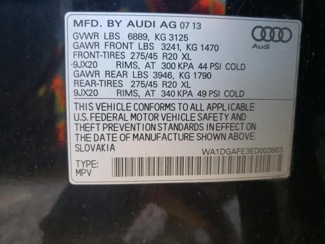 Photo 10 from auction – 2014 AUDI Q7 PRESTIG with VIN WA1DGAFE3ED003863