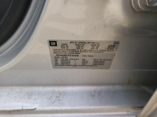 Photo 10 from auction – 2015 GMC SIERRA K15 with VIN 1GTV2UEC7FZ181645