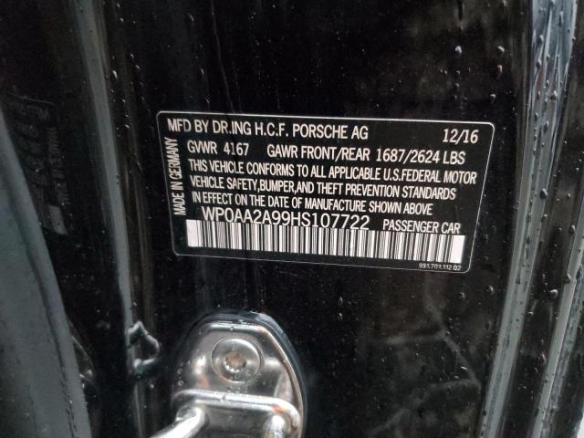 Photo 10 from auction – 2017 PORSCHE 911 CARRER with VIN WP0AA2A99HS107722