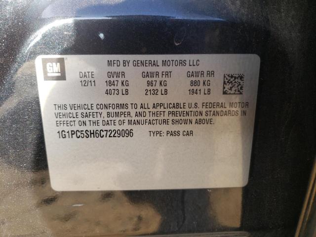 Photo 10 from auction – 2012 CHEVROLET CRUZE LS with VIN 1G1PC5SH6C7229096
